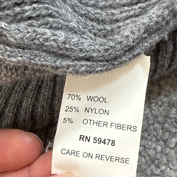 Gianetti Wool Hoodie Knit Sweater Made in Italy Fall Spring SMALL - 1I2480 - Picture 6 of 6